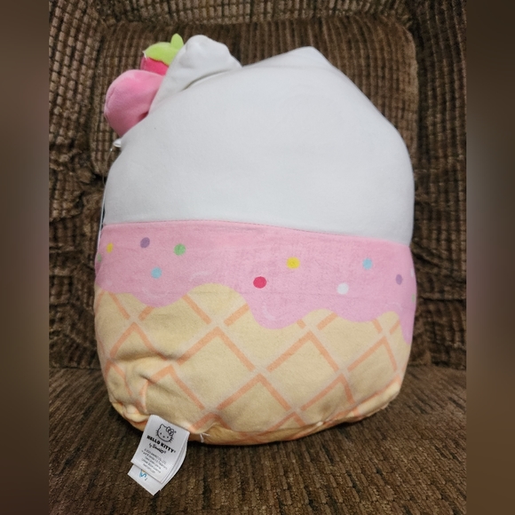 Squishmallows Hello Kitty Strawberry Ice Cream Plush Hello Kitty And Friends 12" - Picture 2 of 10